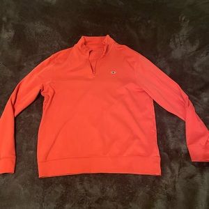 VINEYARD VINES mens medium salmon quarter zip